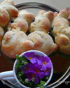 Булки Пасхальные зайцы