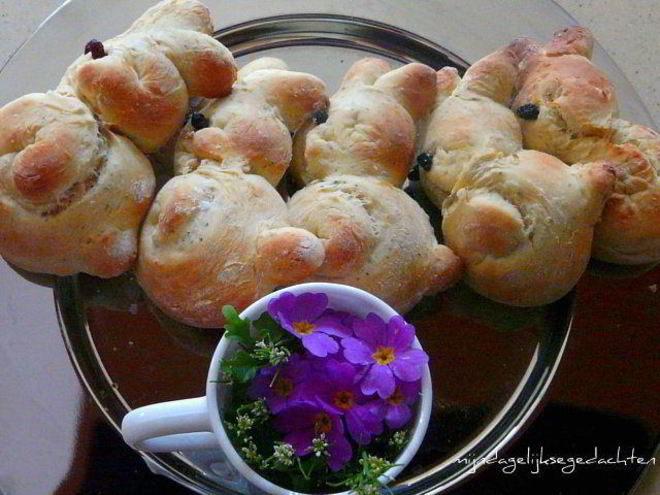 Рецепт булок пасхальных зайцы