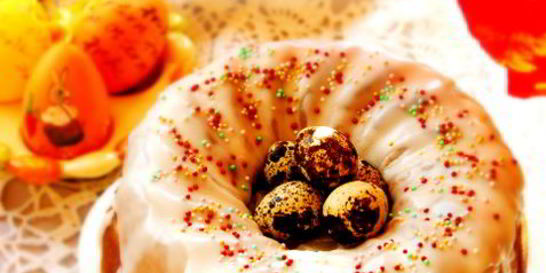 Быстрый, бездрожжевой кулич