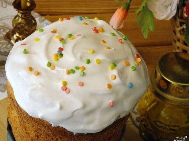 Рецепт глазури для кулича белковая