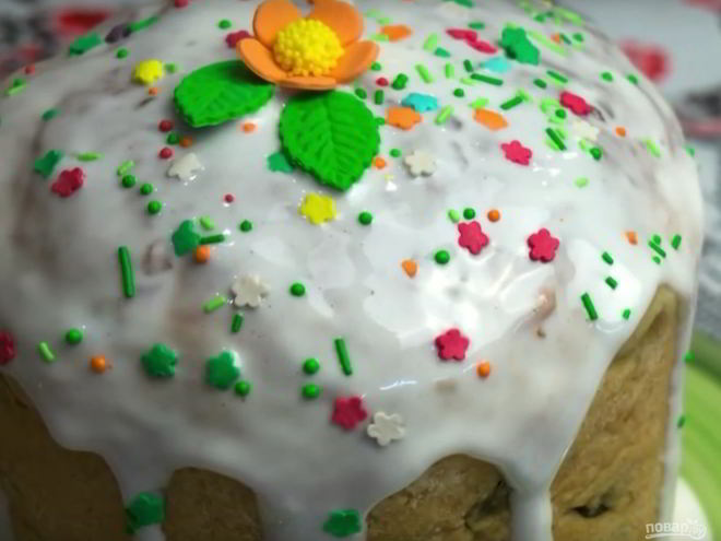 Рецепт глазури для кулича на желатине