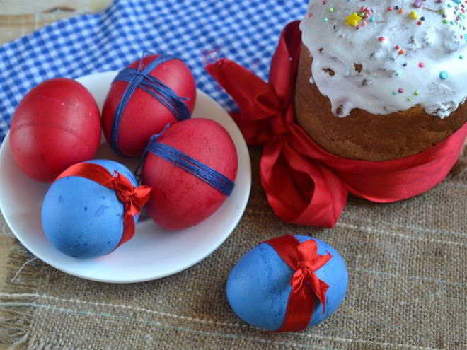 Рецепт красивых пасхальных яиц