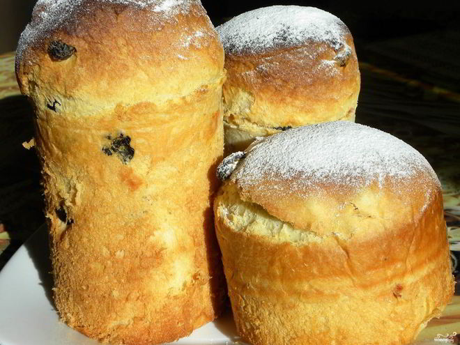 Рецепт кулича на воде