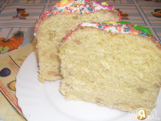 Рецепт кулича с изюмом и апельсиновой цедрой