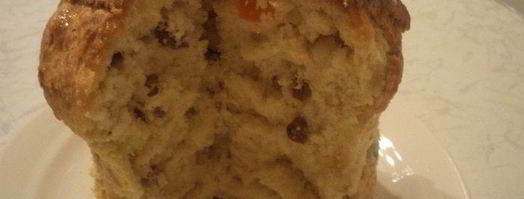 кулич с изюмом и цукатами. Шаг 6