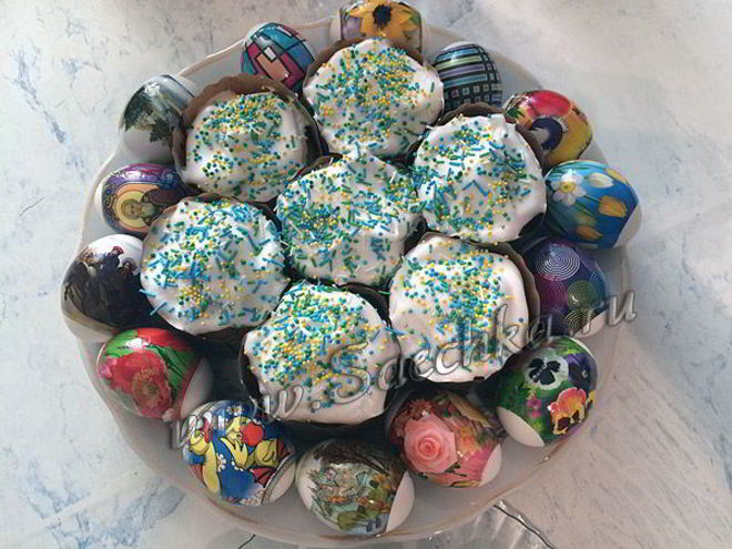 Рецепт куличей без дрожжей