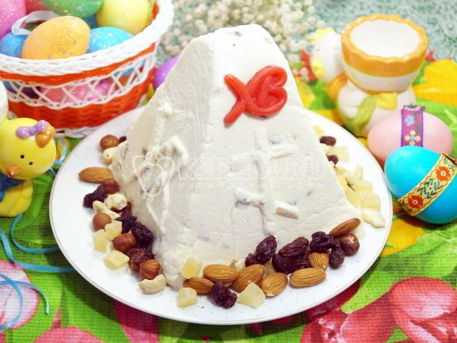 Рецепт пасхи с изюмом