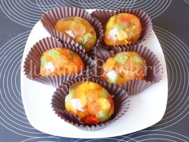 Рецепт пасхального желе с цукатами