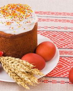 Пасхальный кулич с кремом