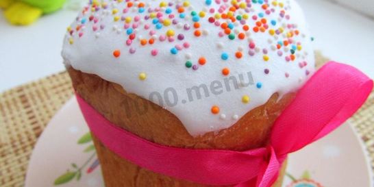 Пасхальный кулич творожный с творогом