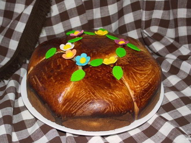 Рецепт пасхального сдобного каравая