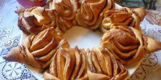 Пасхальный венок-цветок