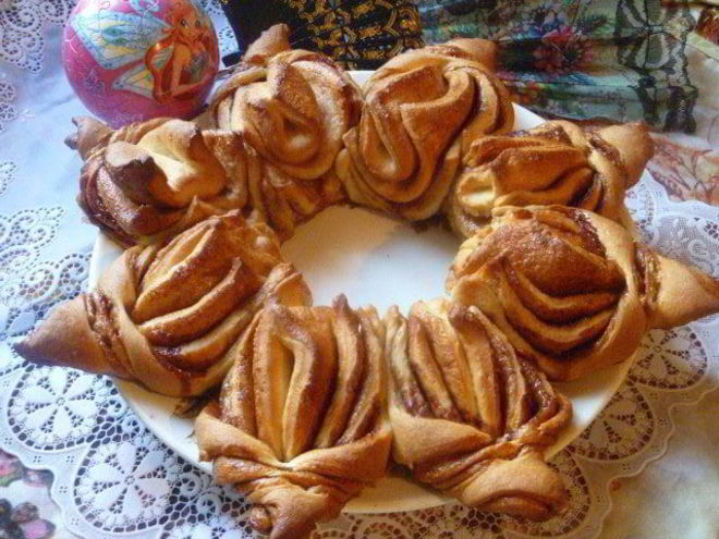 Рецепт пасхального венка-цветка