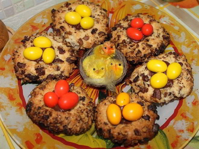 Рецепт пасхальных гнездышек