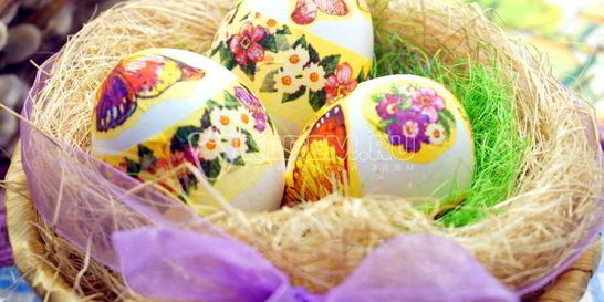 Пасхальные яйца Бабочки-цветочки