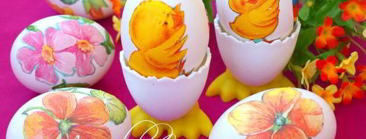 пасхальные яйца в стиле декупаж. Шаг 4