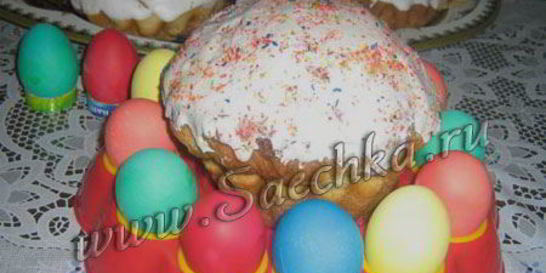 Вкусный кулич пасхальный