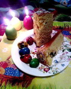 Заварной пасхальный кулич