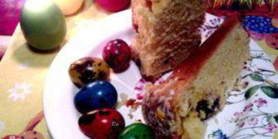 Заварной пасхальный кулич