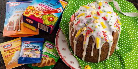 Желтковый кулич с ромом