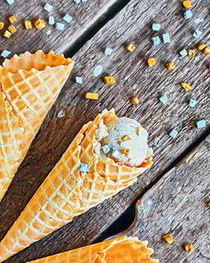 Пломбир из запеченных бананов