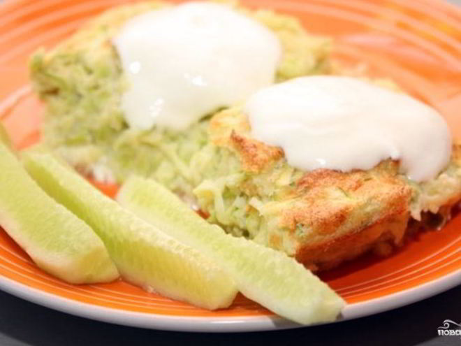 Рецепт пудинга из кабачков