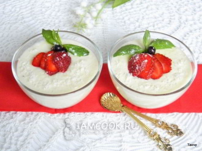 Рецепт пудинга из манки