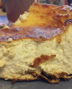 Пудинг из творога с молоком