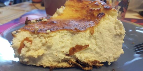 Пудинг из творога с молоком