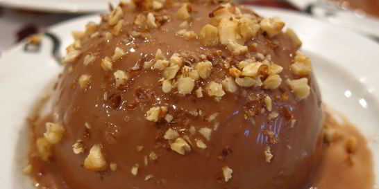 Шоколадная панна-котта с цедрой лимона