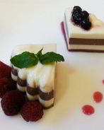 Шоколадно-ванильная панна-котта