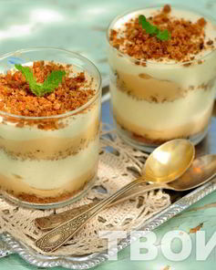 Слоеный десерт Банановый пудинг