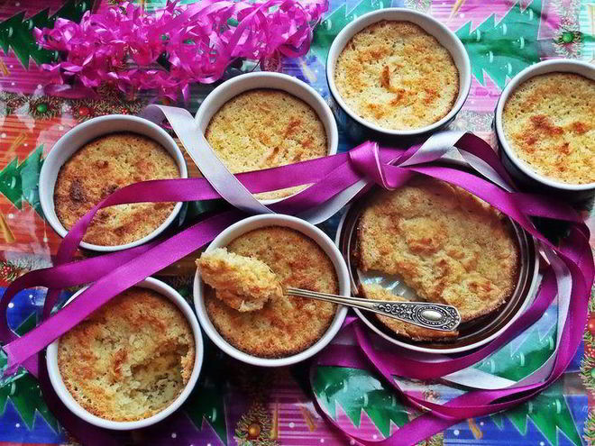 Рецепт ананасового суфле с кокосом