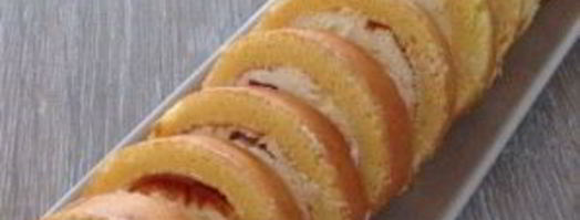 бисквитный рулет с брусничным суфле. Шаг 11