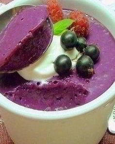 Десертное суфле из ягод со сгущенкой