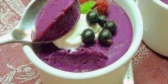 Десертное суфле из ягод со сгущенкой