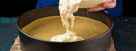 киш с сырным суфле и помидорами черри. Шаг 8