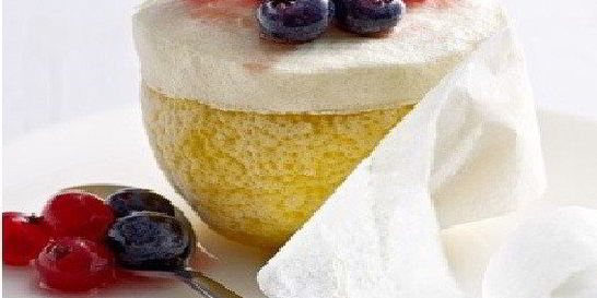 Лимонно-ягодное суфле