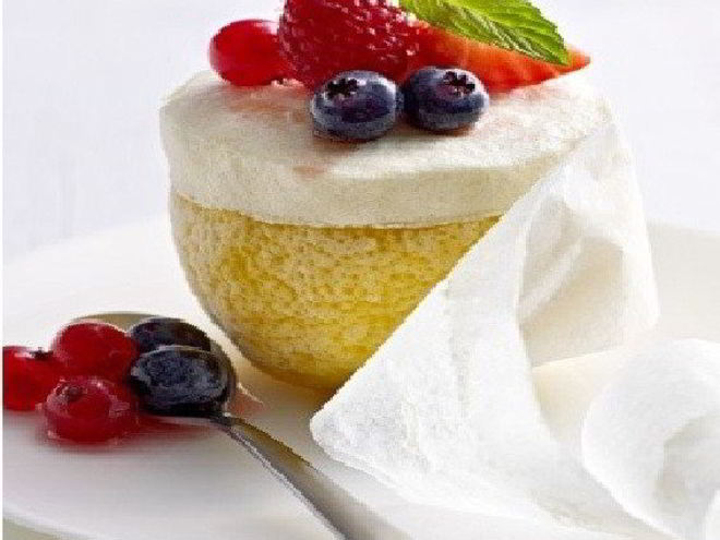 Рецепт лимонно-ягодного суфле