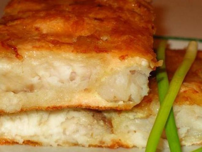 Рецепт нежной рыбы под сырном суфле