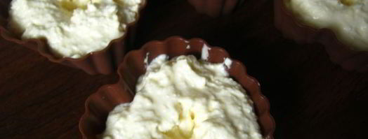 паровое творожное суфле с вишневым конфитюром. Шаг 6