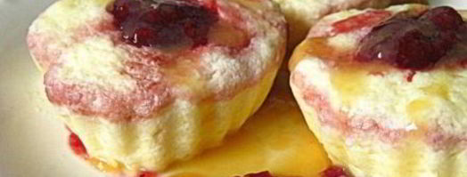 паровое творожное суфле с вишневым конфитюром. Шаг 10