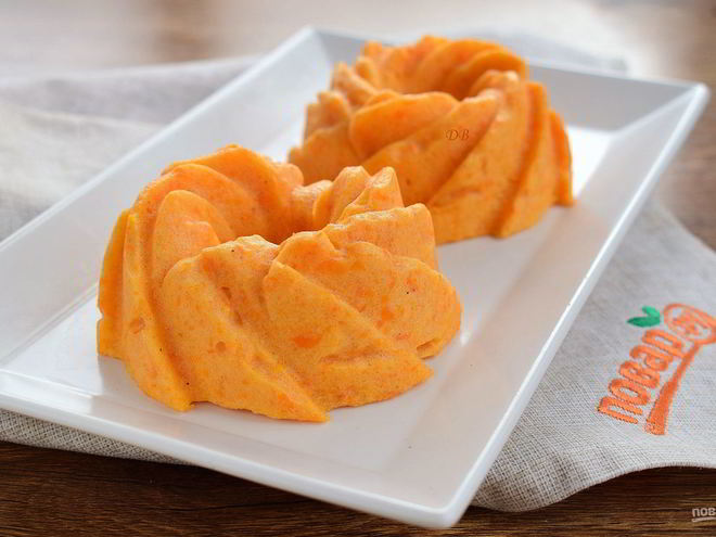 Рецепт пряного тыквенного суфле с отрубями