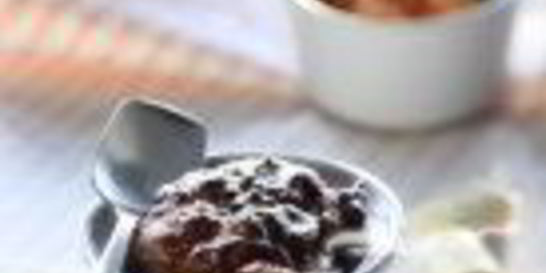 Шоколадно-яблочное суфле