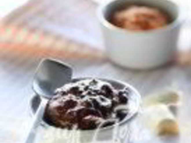 Рецепт шоколадна-яблочного суфле