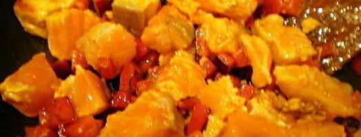 сибас с творожно-сырным суфле и семгой. Шаг 7