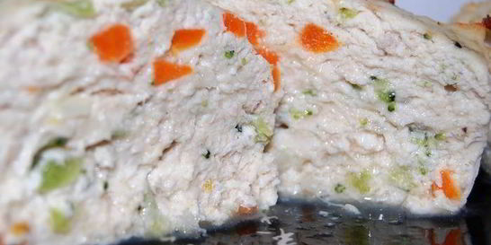 Суфле из индейки с овощами