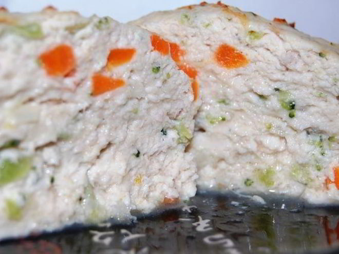 Рецепт суфле из индейки с овощами