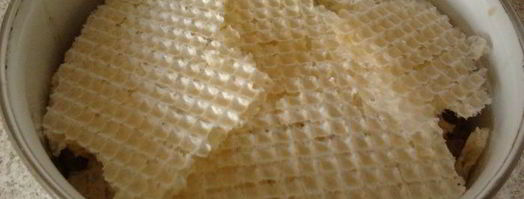 суфле из куриной печени в вафельных коржах. Шаг 6