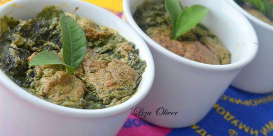 Суфле со шпинатом и пармезаном